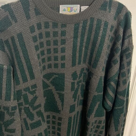 🔥🔥 INTERNATIONAL ROUGH CUT “Coogi” Style Heavy Crewneck Sweater - Excellent - Picture 3 of 6
